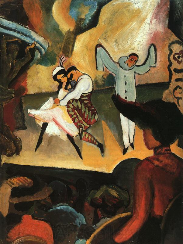 August Macke Russian Ballet I Norge oil painting art